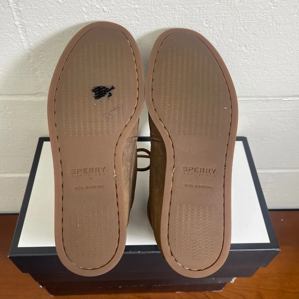 Sperry Top-Sider STS14556‎ Chukka Ankle Boots Brown Leather Lace up Men's 9.5 US